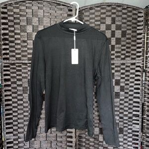 Black Long Sleeve Knit Tee